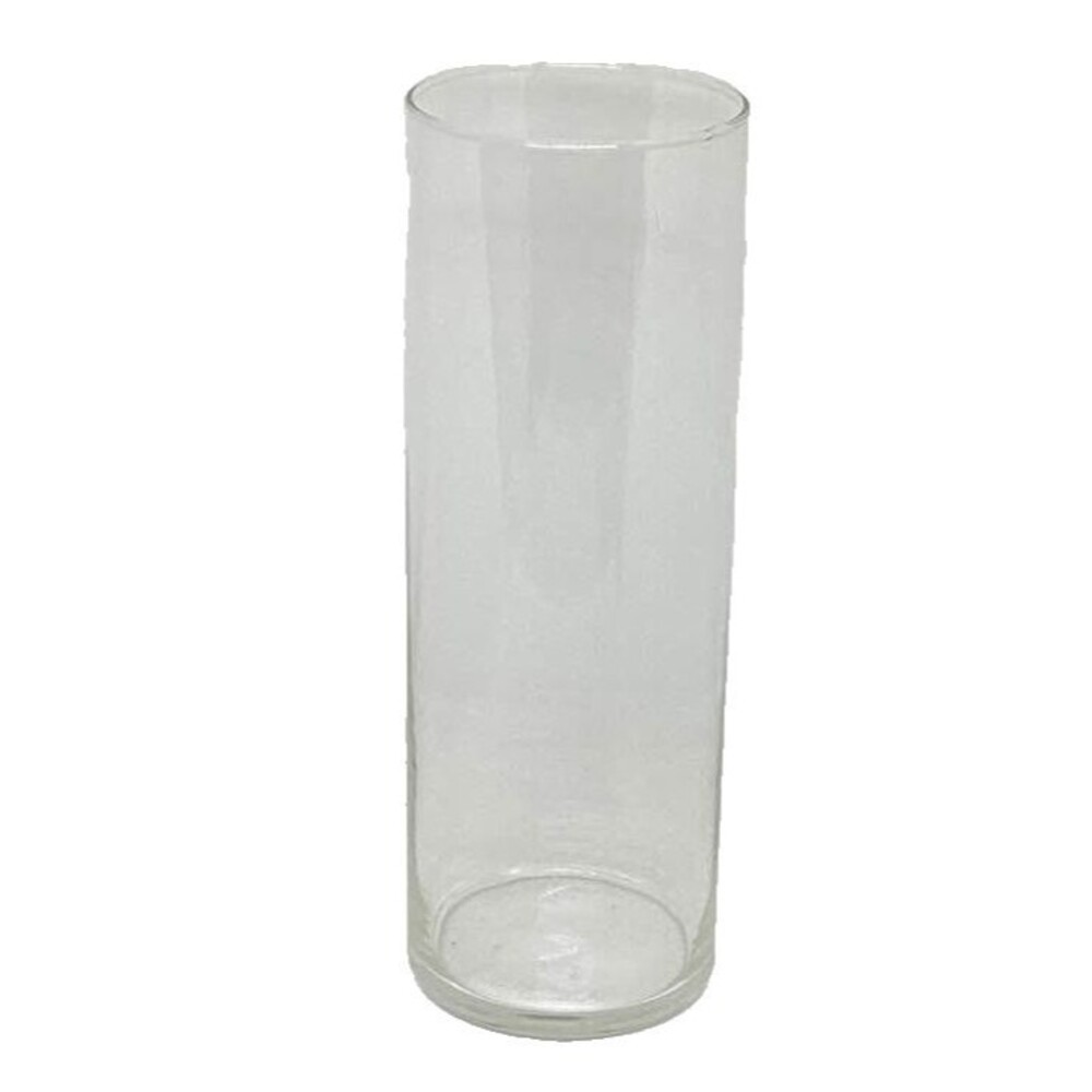 Clear Cylinder Glass Centerpiece Vase Flower 10" Tall Simple Wedding Party Decor
